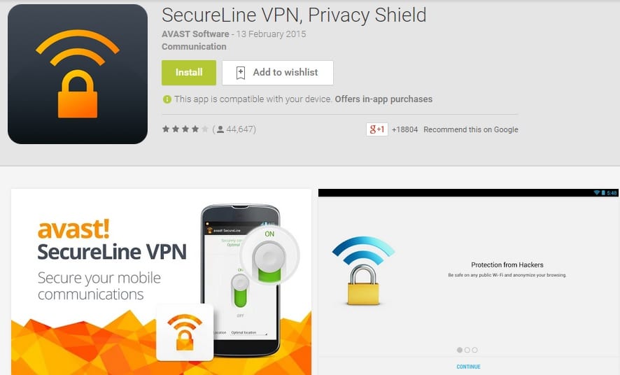 Secureline VPN Privacy Shield - Free VPN Proxy App for Android