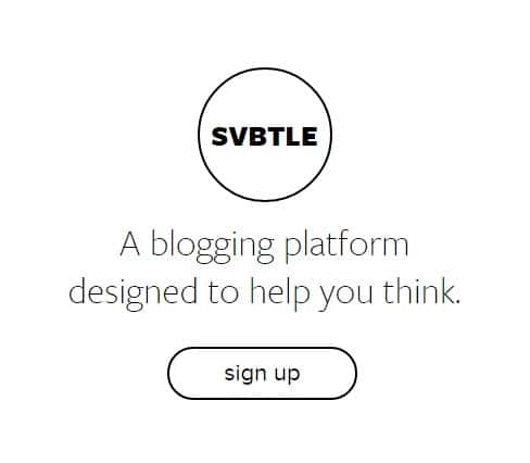 Svbtle - Free Blogging Platform Designed to Help You Build Top Blog Sites