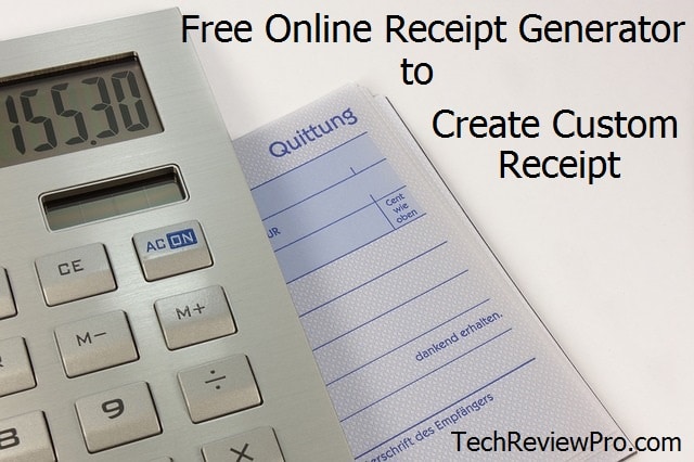 Create Custom Receipts – Online Receipt Maker