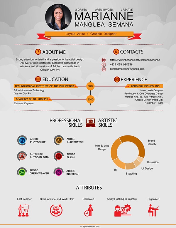 Infographic Resume by Teresa Mira