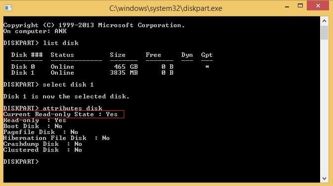 How to Add or Remove Write Protection from USB drive or SD card Using Command Prompt?