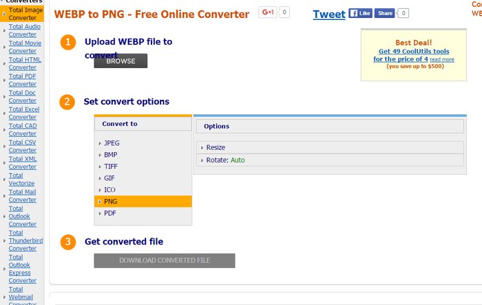Coolutils- Convert WEBP photos - Free Online Photo Converter Tools to Convert Photos Online for Free