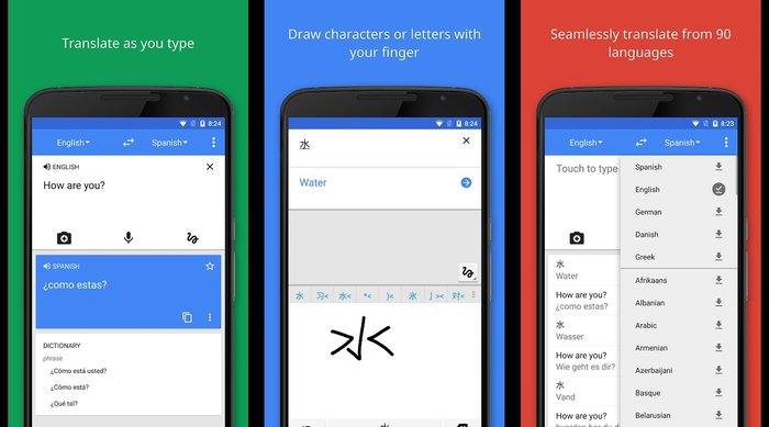 Google Translate- Translate up to 90 languages - Best Free Holiday Apps to Take with You on Your Holidays