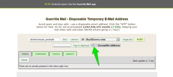 Guerrilla Mail- Best anonymous email sending service to send email anonymously for free