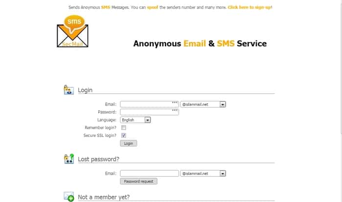 Secure Email- Secure anonymous email sending service to send an email anonymously for free