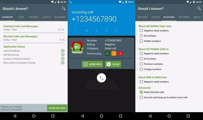 Should I Answer- Rate calls received - Best Call Blocker Apps for Android - Free Call Blocking Apps