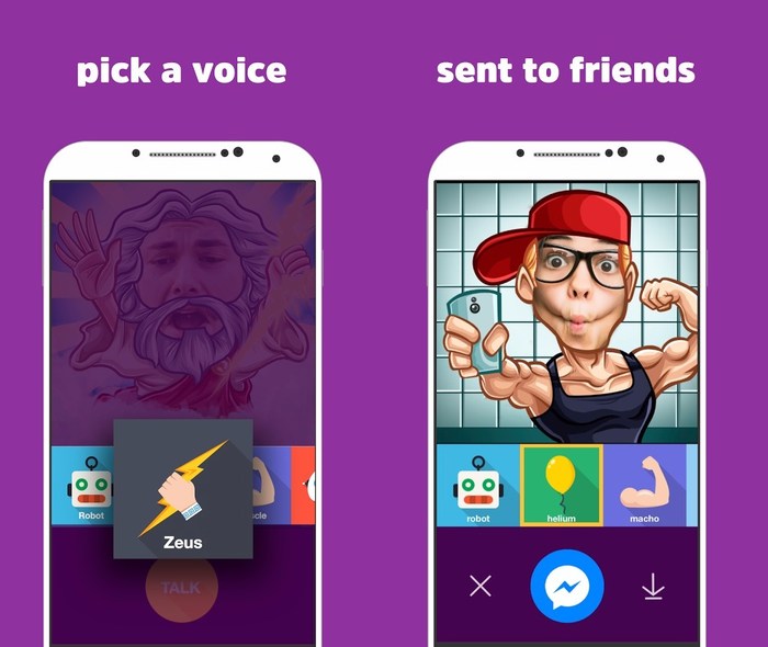 FlipLip-change-voice - Apps for Facebook Messenger - 5 Apps for Messenger to Try with Fb Messenger App