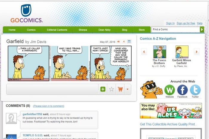 GoComics-Best Comic Book Websites to Read Comics Online Free - Best Comic Book News Sites