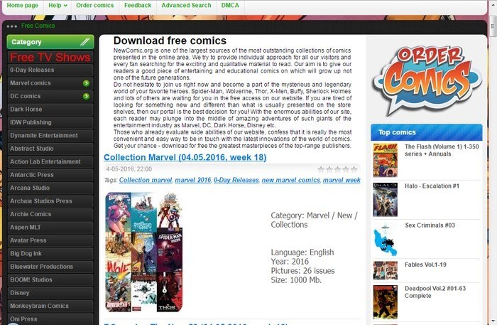 Newcomics-Order-Comics-Online - Read Comics Online Free - Free Marvel Comics Online - Best Comic Websites