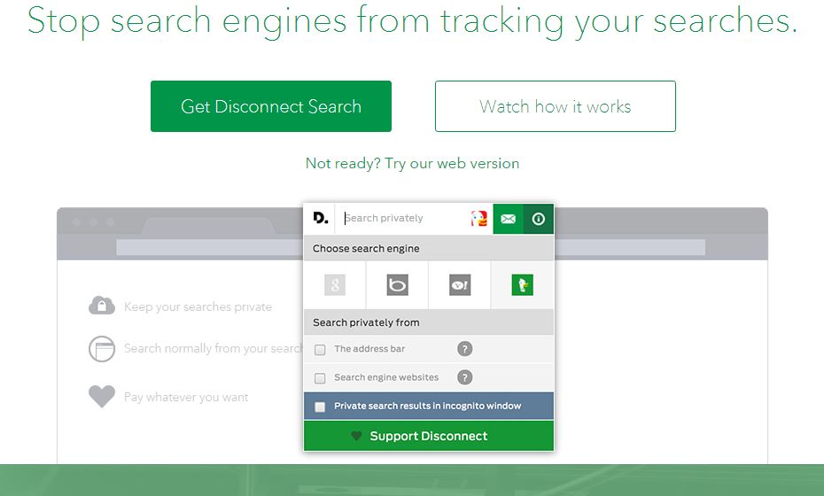 Disconnect Private Search Engine - Best Private Search Engines for Anonymous Web Surfing - What is Private Searching? Non Tracking Search Engines