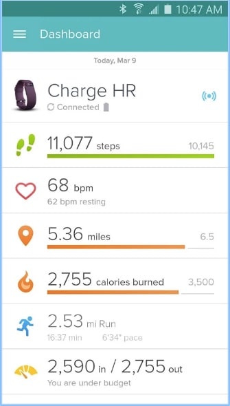 Fitbit - Best Pedometer Apps for Android - Free Step Counter App for Android - Android Fitness Tracking App