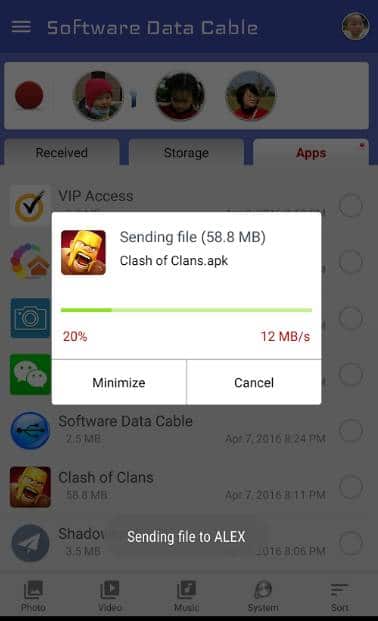 Software Data Cable - Free File Sharing App for Android - Best Android File Transfer App for Easy File Transfer - Windows Wifi Transfer