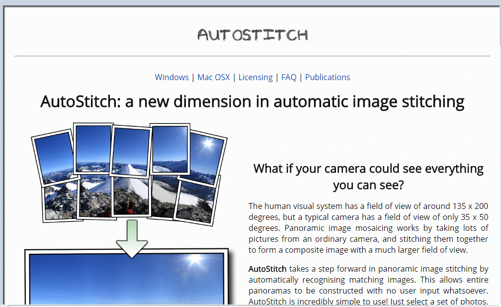 panorama stitcher for mac