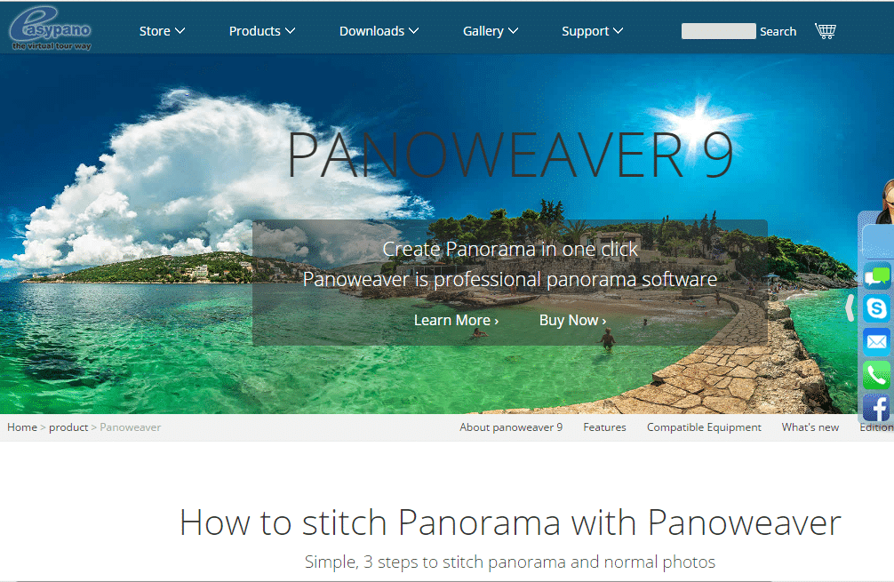 EasyPano Panoweaver - Best Photo Stitching Software - Photo Stitch for Mac and Widows - Panorama Photo maker - Top 10 Best Photo Stitching Software for Panorama Photography