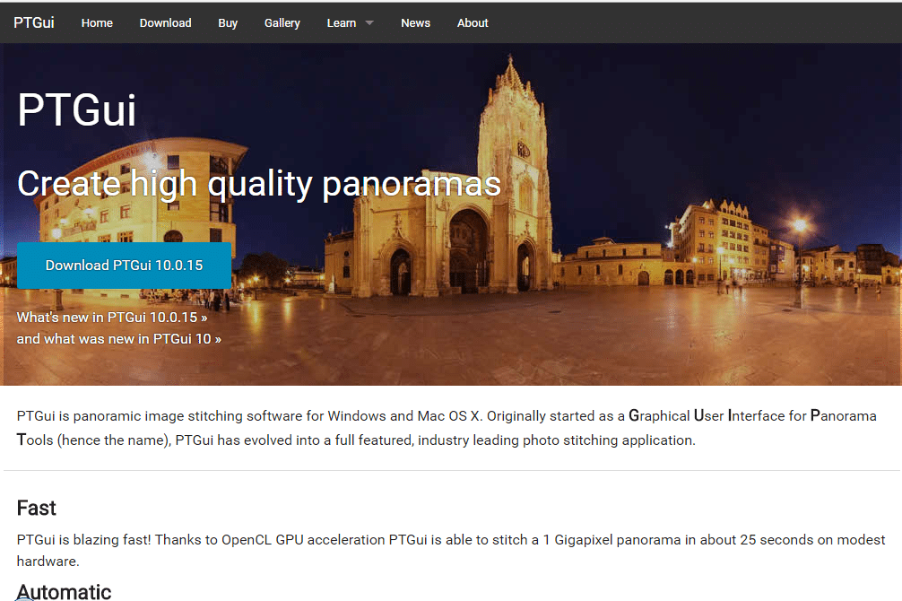 PTGui - Best Photo Stitching Software - Photo Stitch for Mac and Widows - Panorama Photo maker - Top 10 Best Photo Stitching Software for Panorama Photography