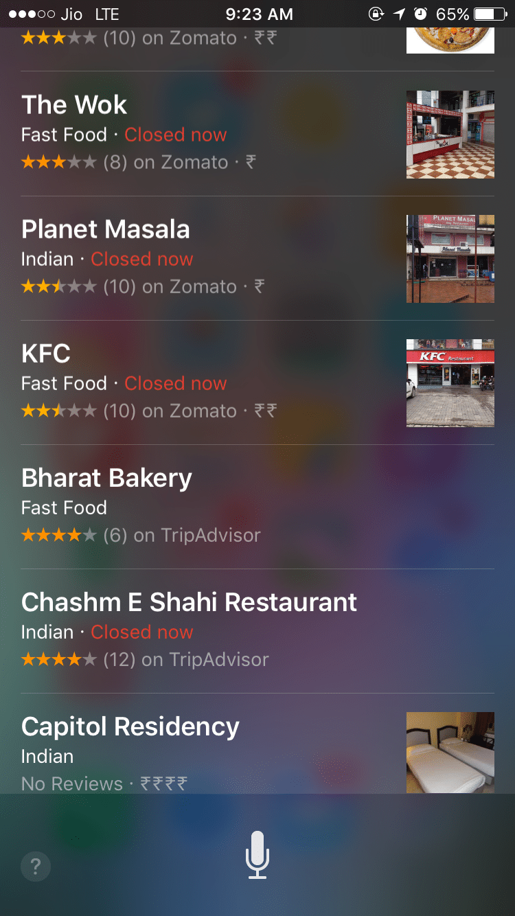 Siri - Food Near Me - Find Restaurants for Chinese, Mexican, Thai, Fast Food Delivery Near Me