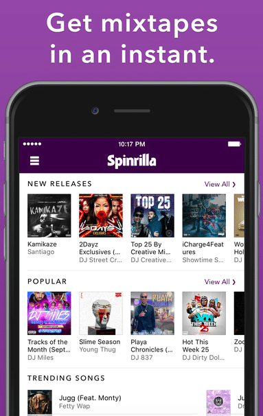 Spinrilla - Mixtapes for Free - Best Free Music Downloader Apps for iPhone and iPad Users