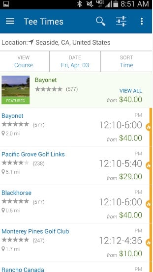 golf now - Best Golf Apps for Android - Best Golf GPS App for Android