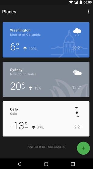 weather timeline - best weather widgets for Android - Best Android Weather Apps