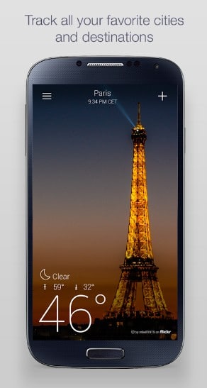 yahoo weather - best weather widgets for Android - Best Android Weather Apps - Best Weather Widgets for Android