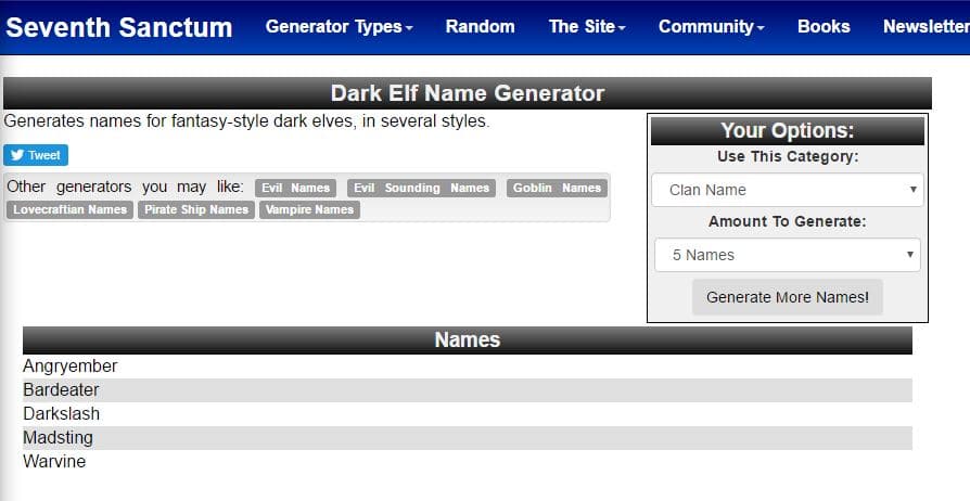 10 Best Skyrim Name Generators for Argonian Dark Elf and 