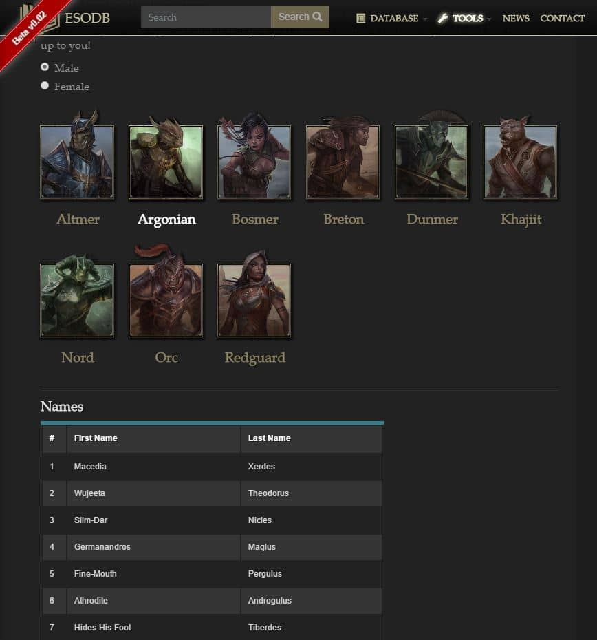 elder-scrolls-online-name-generator - Best Skyrim Name Generators for Argonian, Dark Elf and Nord Names