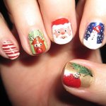 Best Christmas Nail Art Ideas and Designs -7 Simple Yet Attractive Christmas Nail Art Ideas and Designs for Holidays