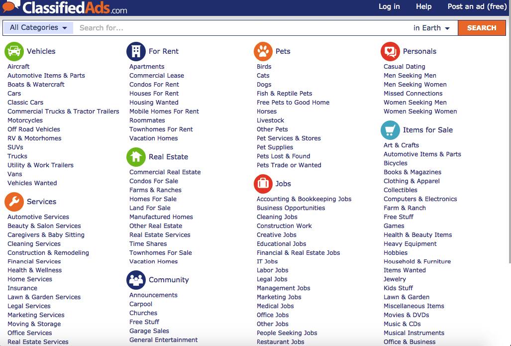 classifiedads-com_result - Other Sites Like Craigslist: Top 10 Best Free Online Classifieds Sites Similar to Craigslist