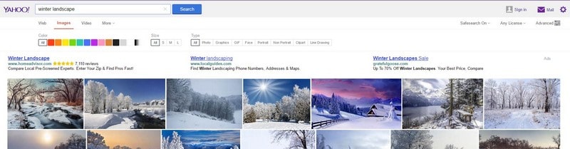 How to Find Custom Sized Images on Yahoo - Yahoo Image Search Tips Tricks to Search Custom Size Pictures on Yahoo