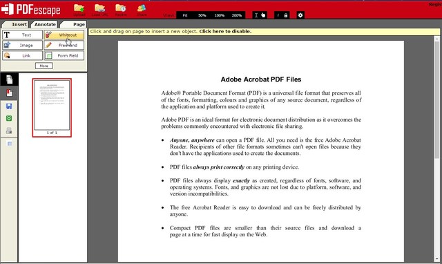 pdfescape - 10 Best PDF Editors to Edit PDF Files