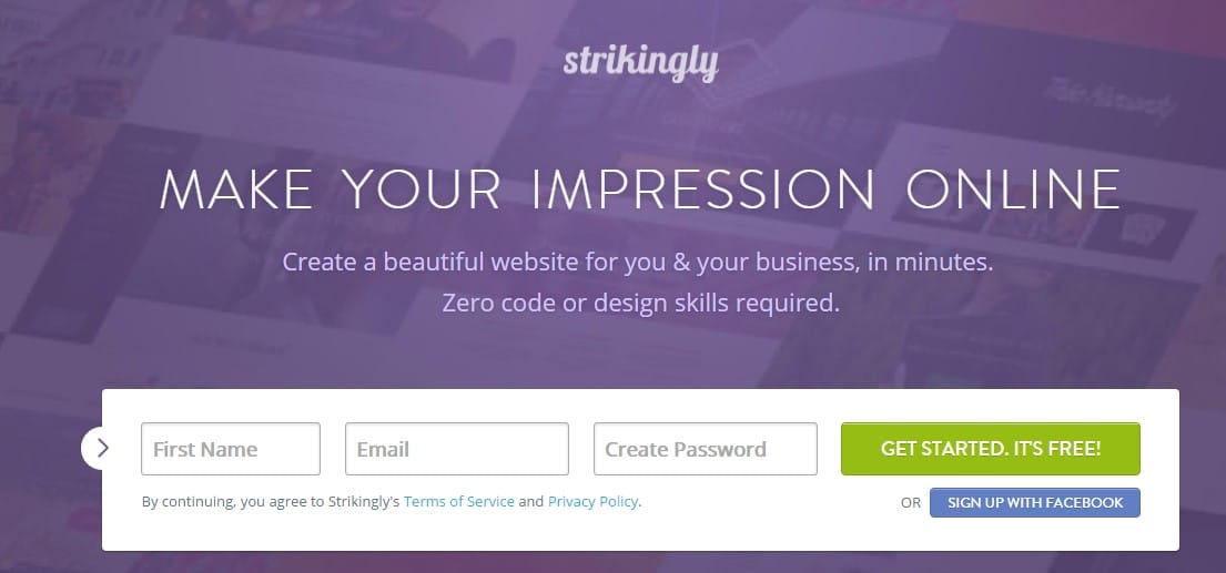 strikingly - Sites Like Tumblr: Top 10 Best Sites Like Tumblr to Start Blogging for Free