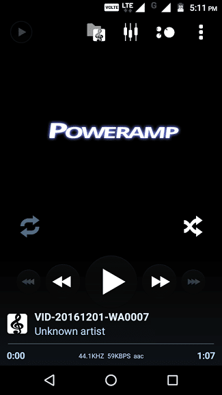 poweramp - best music players for Android - Best Android Music Player - Top 8 Best Music Player Apps for Android to Supercharge Your Music Experience