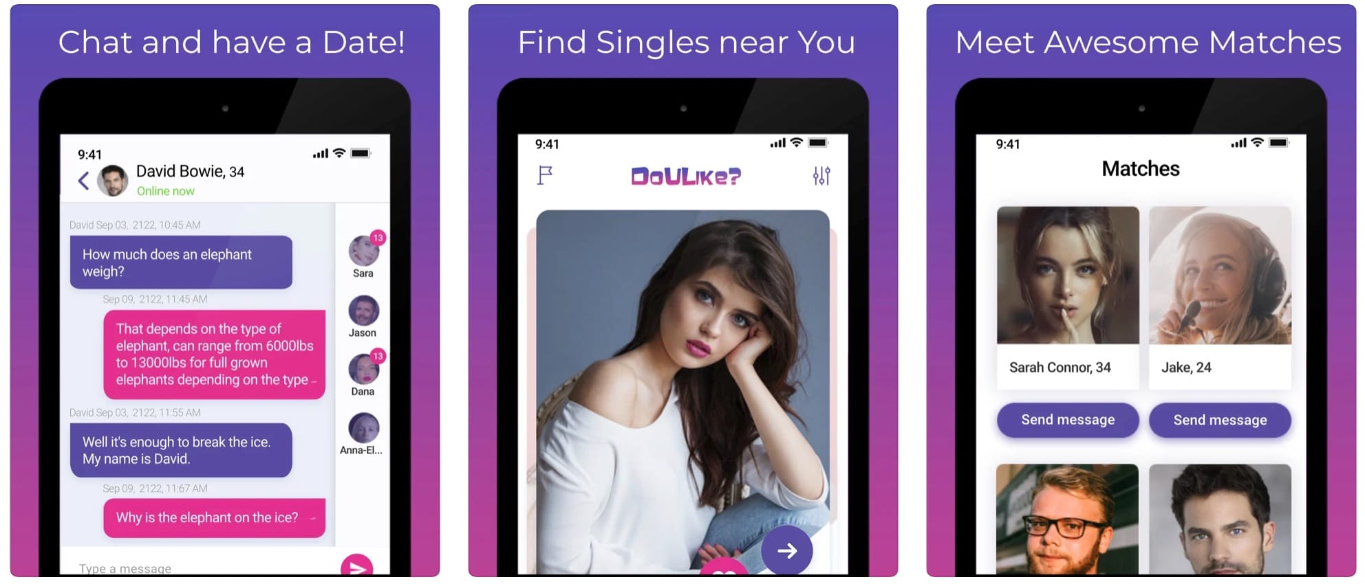 DoULike Online Dating App - Best Hookup App like Tinder for iPhone and Android