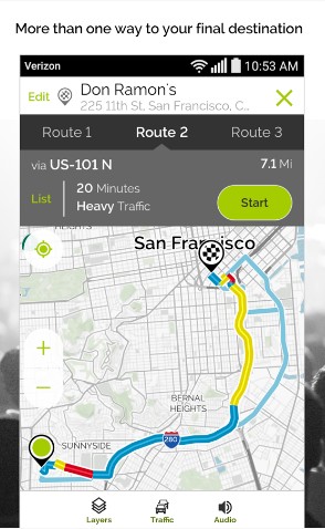 mapquest gps navigation app - navigation apps for Android - Top 9 Best Free Navigation Apps for Android - best apps for navigation