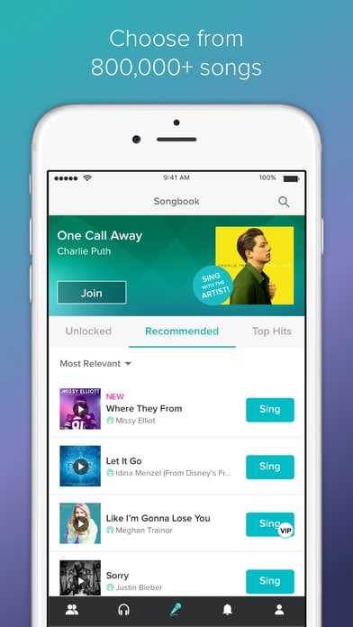 Sing! Karaoke by Smule - Best Karaoke Apps for iPhone with best Karaoke songs ever