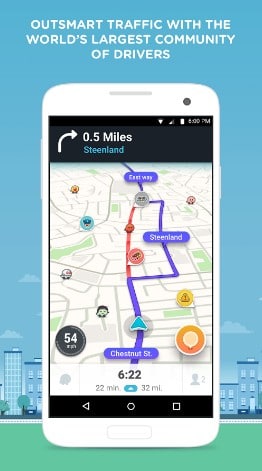 waze - best navigation apps for android - navigation apps for Android - Top 9 Best Free Navigation Apps for Android - best apps for navigation