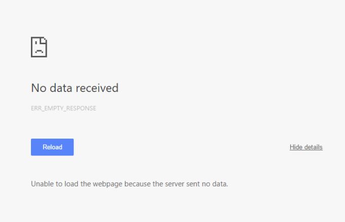 Quick Ways to Fixing ERR_EMPTY_RESPONSE Error - How to Fix ERR_EMPTY_RESPONSE - No Data Received?