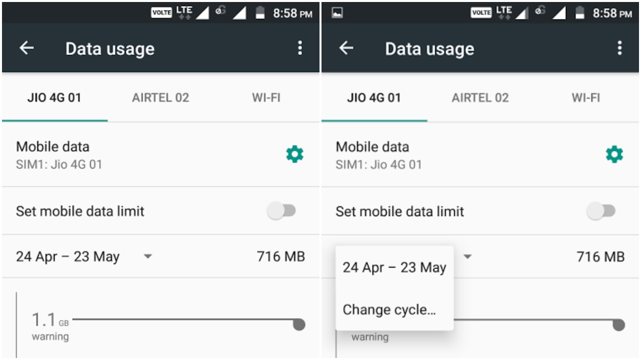 Reset Android data usage - how to reset data usage on Android