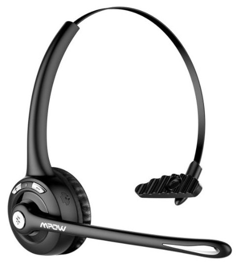 On Ear Car Bluetooth Headphones with Boom Mic - Best Bluetooth Headsets with Boom Mic