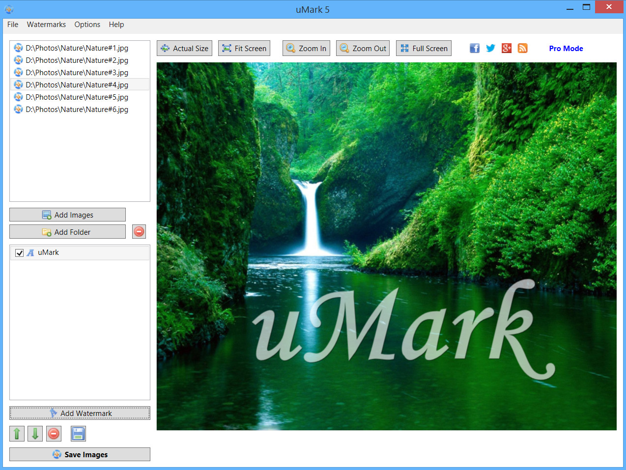 uMark Photo Marker - Top 7 Best Watermark Software to Watermark Your Creative Work