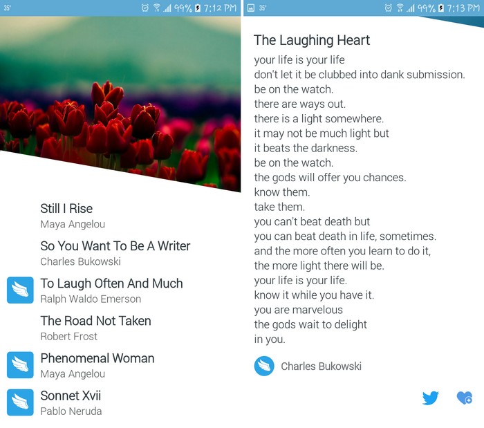Wings Poems - Best Poetry Writing Apps to Learn Poetry Writing on Android
