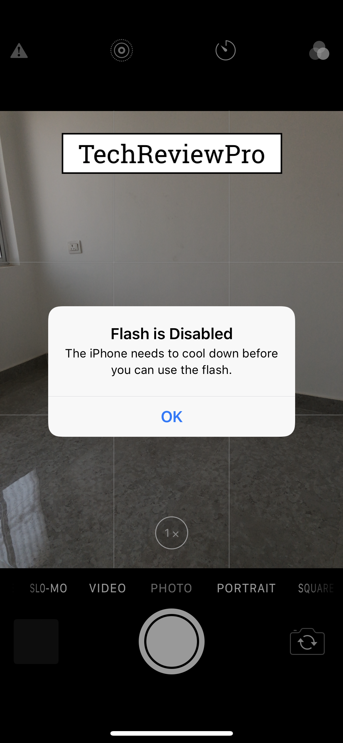 Flah is Disabled iPhone Needs to Cool Down.PNG