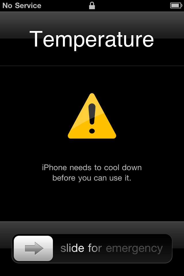 iPhone Needs to Cool Down Error