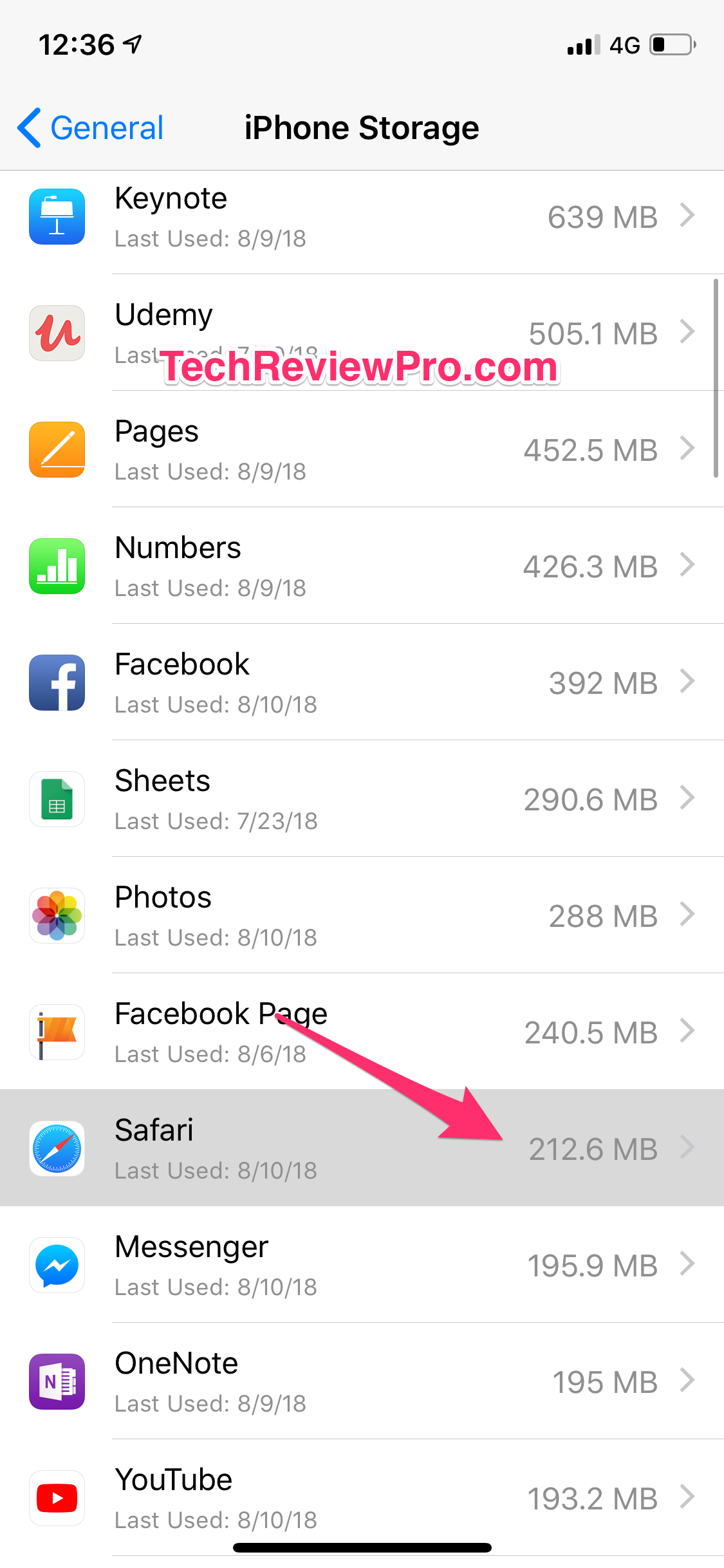 Delete Documents and Data from Safari Web Browser