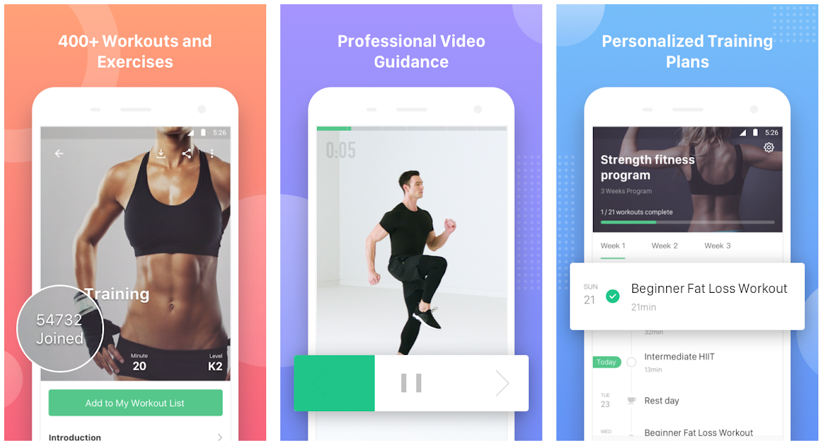 Keep Home Workout Trainer - Best New Android App for Free Workout Training