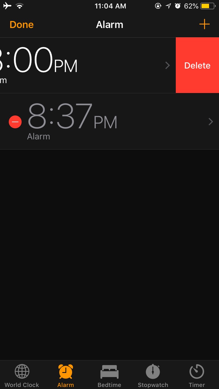 iPhone Alarm Not Working, Select Alarm