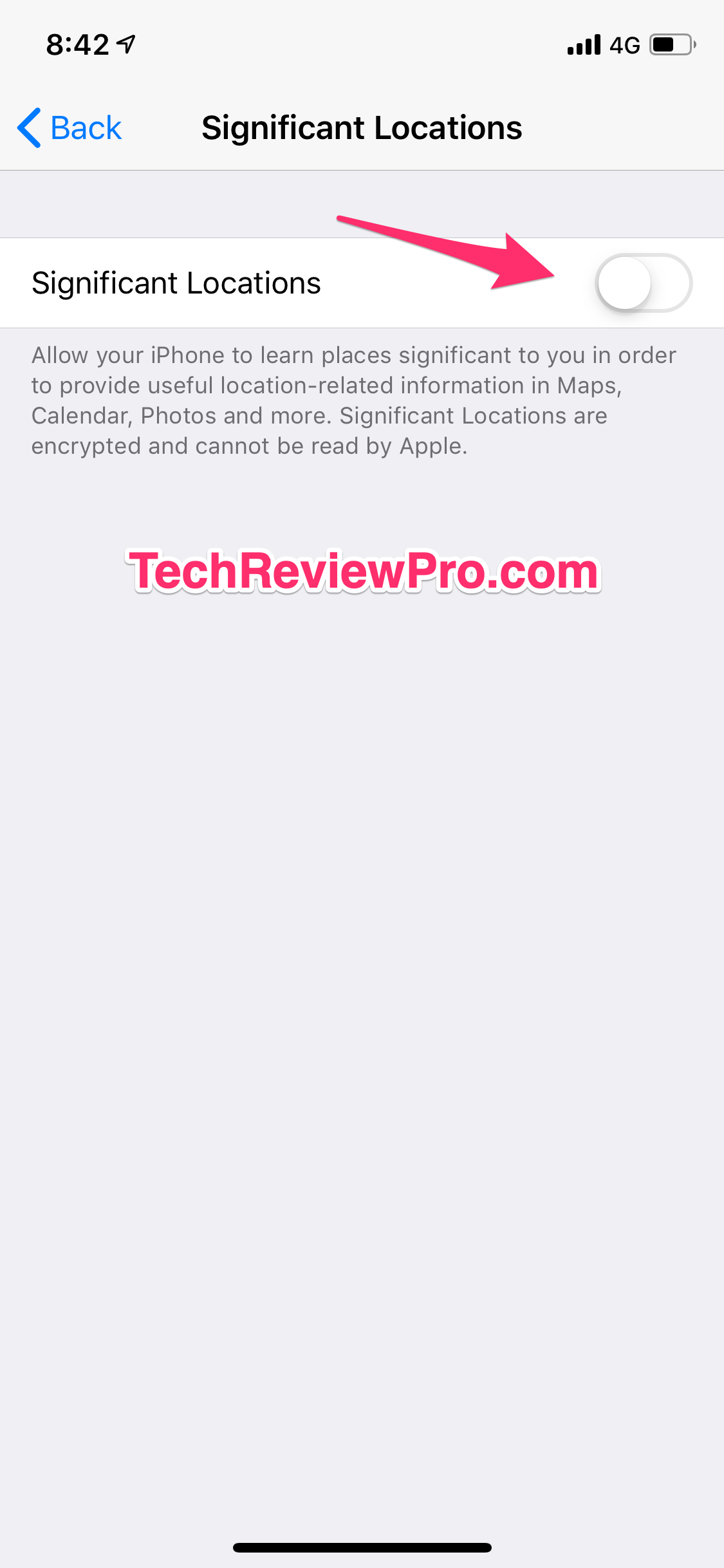 Turn Off Significant Locations - Hidden iPhone Settings
