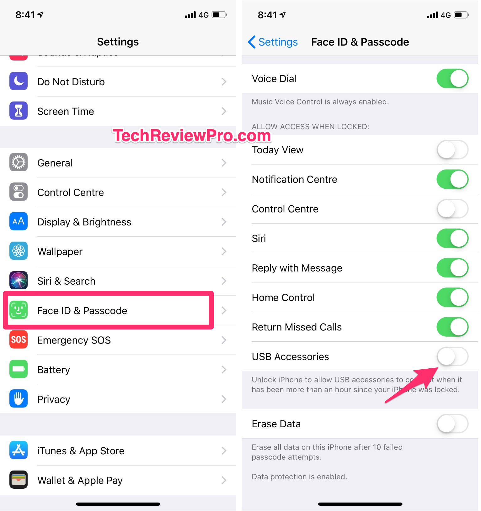 Turn Off USB Restricted Mode iOS 12