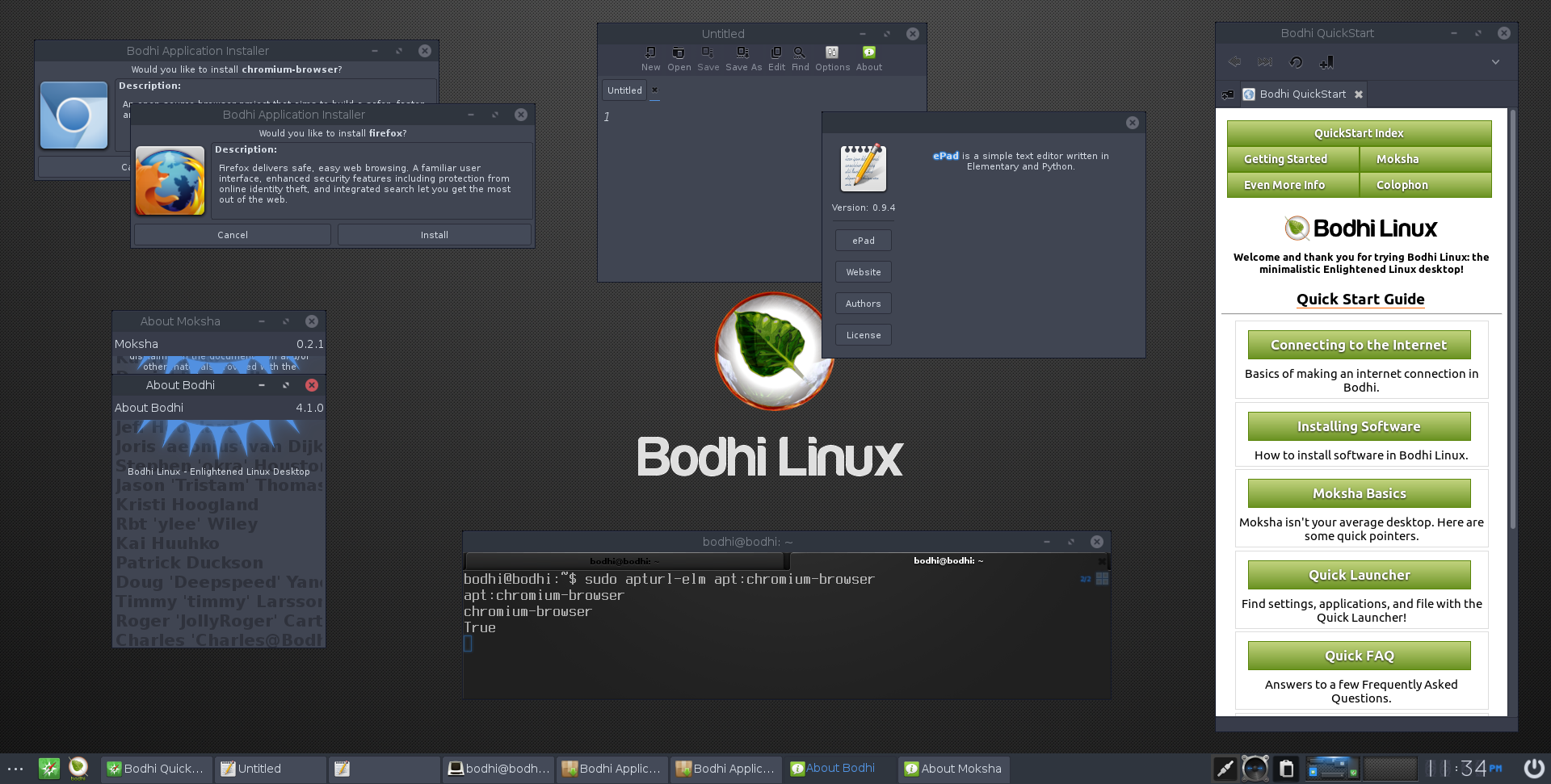 bodhi linux - Best Light Weight Linux Distros - Small Linux Distros