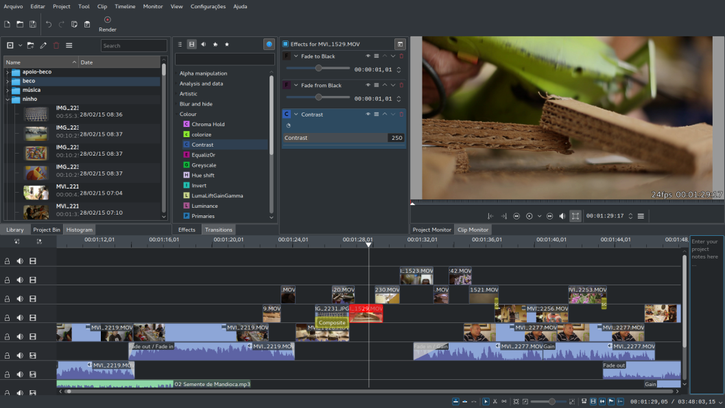 kdenlive - Top 10 Best Linux Video Editing Software for Editing Videos on Linux